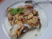 Apfeldessert mit Vanillesoße - Rezept