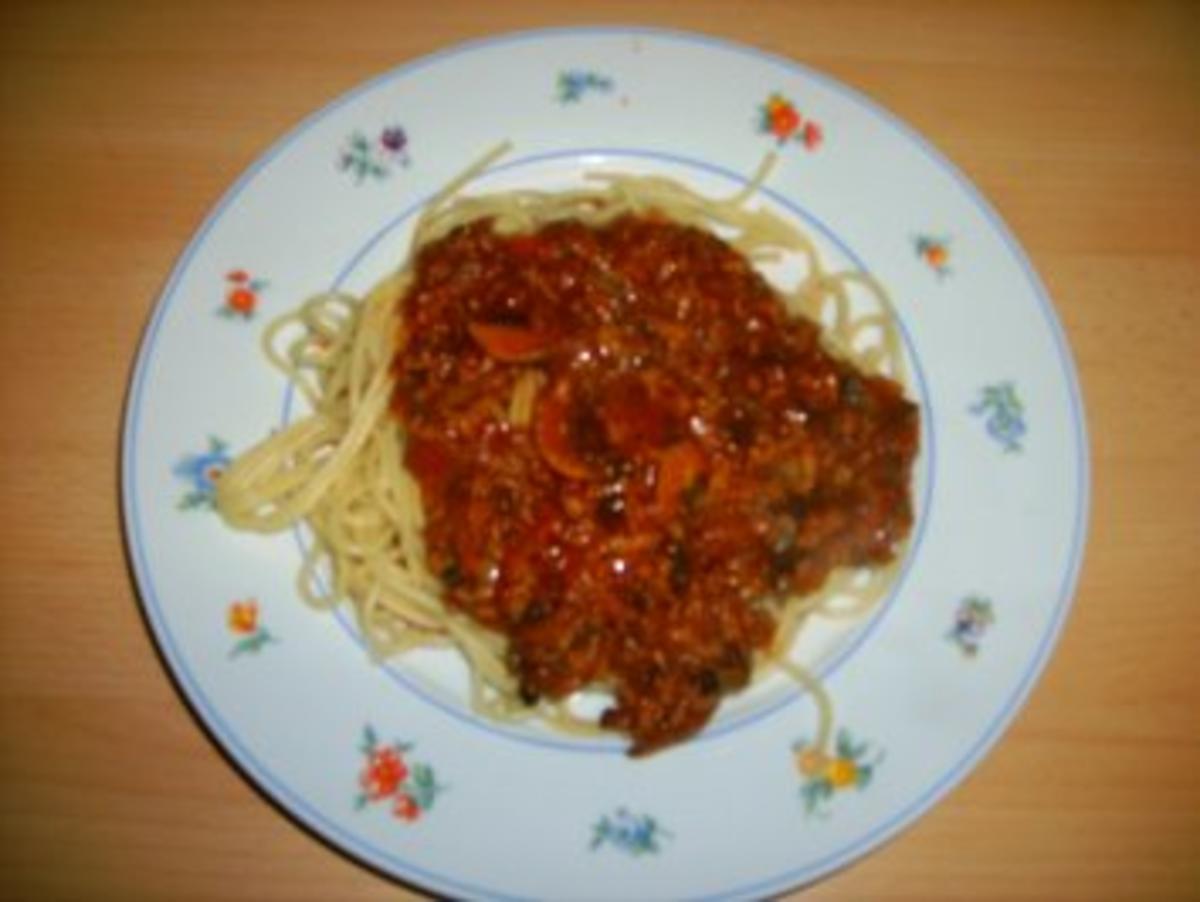 Spaghetti Bolognese - Champignons - Rezept