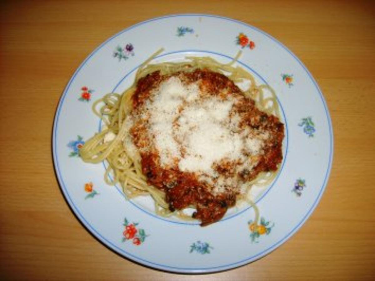 Spaghetti Bolognese - Champignons - Rezept - Bild Nr. 4
