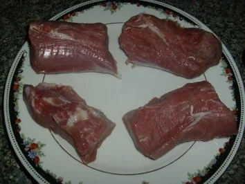 Schweinelende in Senf-Kruste + Petersilienrisotto mit Speck - Rezept - Bild Nr. 2