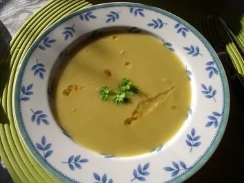 Suppe- Erbswurstsuppe ganz ohne Wurst - Rezept