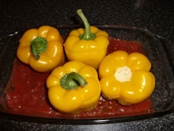 Peperoni gefüllt - Rezept