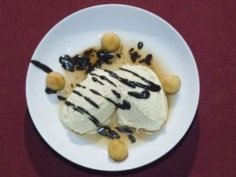 Apfelweinmus mit marinierten Äpfelchen in Calvados - Rezept