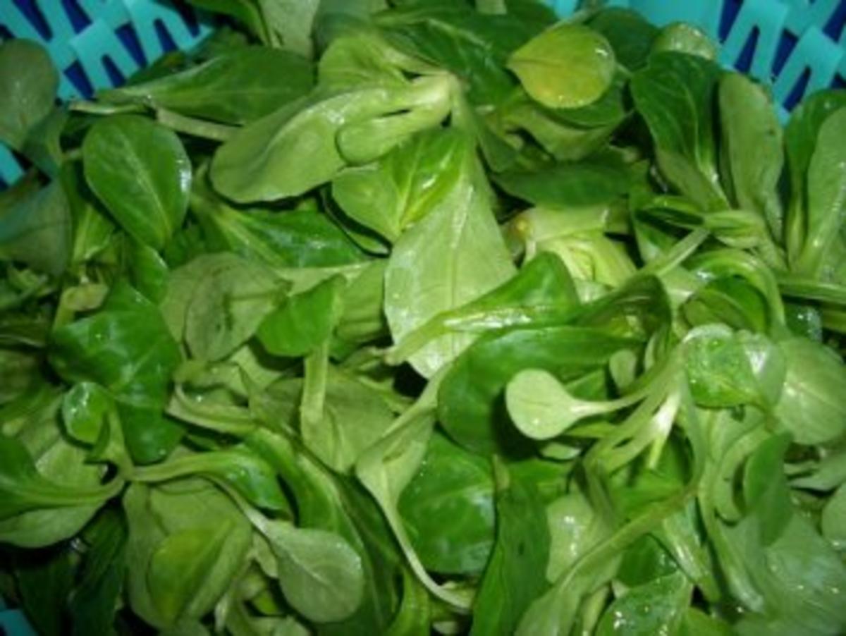 Salat- Mausohrsalat mit Lachsstreifen - Rezept - Bild Nr. 2