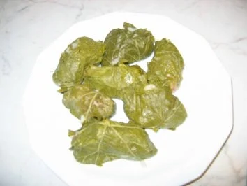 Weinblätter mit Reis gefüllt - Rezept