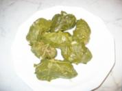 Weinblätter mit Reis gefüllt - Rezept
