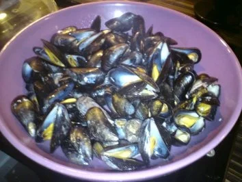 Rezept: Miesmuscheln im Weißweinsud Bild Nr. 3 Miesmuscheln im Weißweinsud - Rezept - Bild Nr. 3