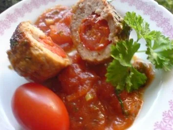 Rezept: Hack-Tomaten-Bällchen Bild Nr. 2 Hack-Tomaten-Bällchen - Rezept - Bild Nr. 2