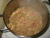 Nudelaufauf mit Geschnetzeltem Ananass und Pilzen - Rezept