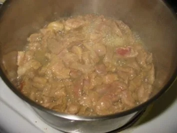 Nudelaufauf mit Geschnetzeltem Ananass und Pilzen - Rezept - Bild Nr. 2