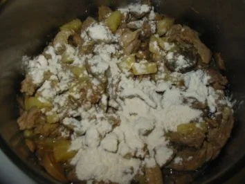 Nudelaufauf mit Geschnetzeltem Ananass und Pilzen - Rezept - Bild Nr. 4