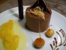 Parfait chocolat an Ragout á  l'orange - Rezept