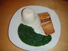 Lachsfilet an Zitronenspinat mit Zitronenreis - Rezept