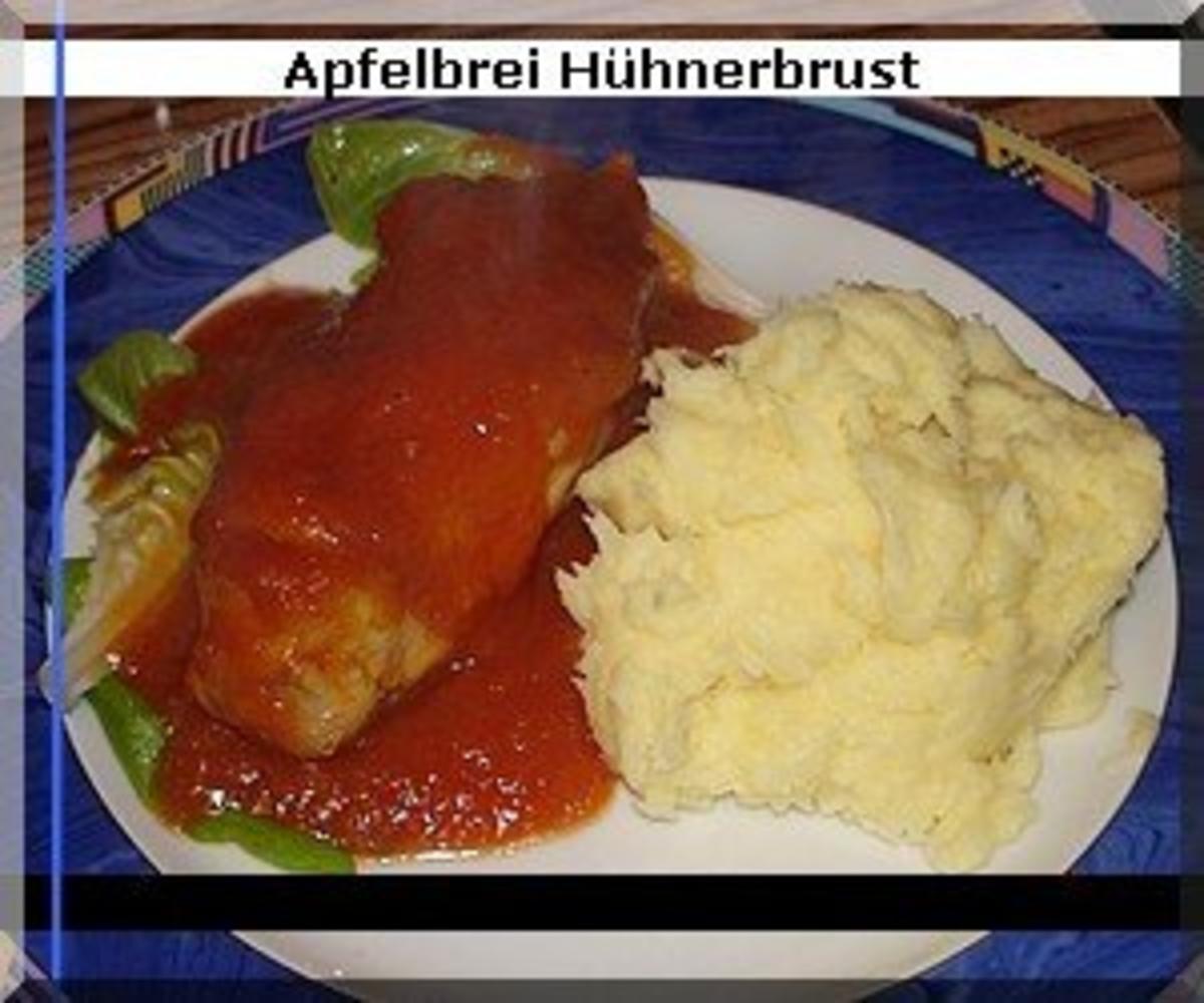 Rezept: Huehnerbrust mit Apfelbrei - Casserole Huehnerbrust mit Apfelbrei - Casserole - Rezept