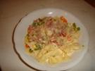 Gemüse-Nudeln mit Käsesauce - Rezept