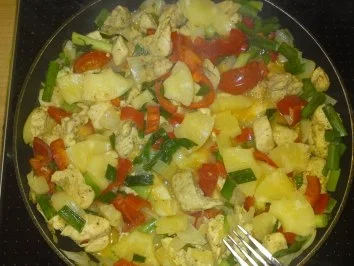 Hähnchengeschnetzeltes - Rezept