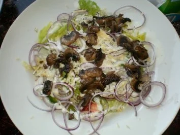 Champignon-Salat mit Lachs - Rezept - Bild Nr. 4