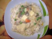 Schnelles Hühnerfrikassee - Rezept