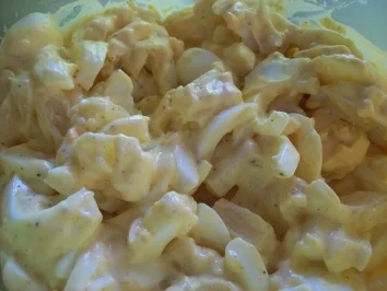 Curry-Eiersalat mit Ananas - Rezept