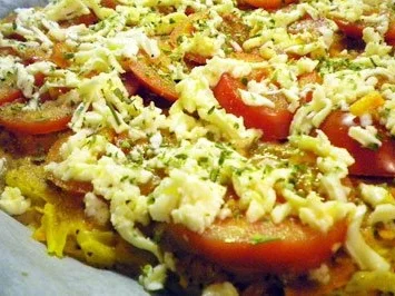 Rezept: Pizza ohne Mehl Bild Nr. 5 Pizza ohne Mehl - Rezept - Bild Nr. 5