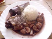 Huhn in Rotwein - Rezept