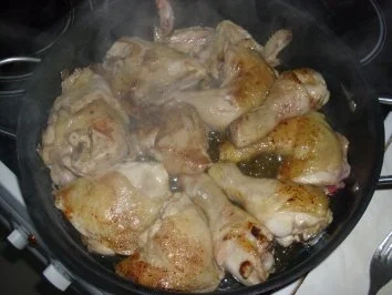 Huhn in Rotwein - Rezept - Bild Nr. 3