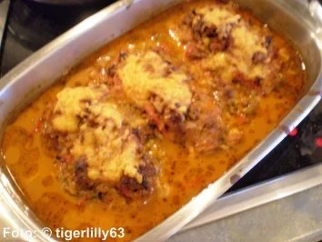 Rezept: Ofenschnitzel à la Bolognese Ofenschnitzel à la Bolognese - Rezept