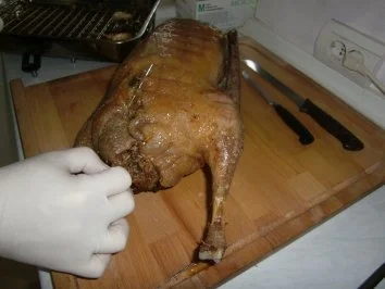 Gans mit Maronenfüllung - Rezept - Bild Nr. 10