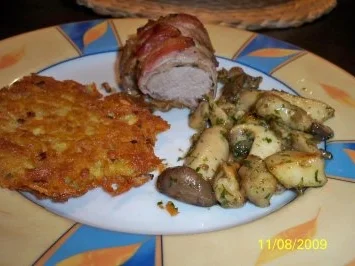 umhülltes Schweinefilet - Rezept