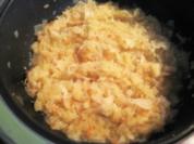 Sauerkraut mit Speck und Zwiebel - Rezept