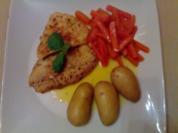 Rezept: Scholle nature mit Babykarotten und Drillingen Scholle nature mit Babykarotten und Drillingen - Rezept