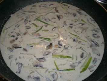 Pilz-Lauch Spaghetti - Rezept - Bild Nr. 3