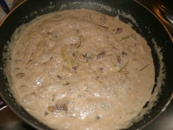 Pilz-Lauch Spaghetti - Rezept - Bild Nr. 4