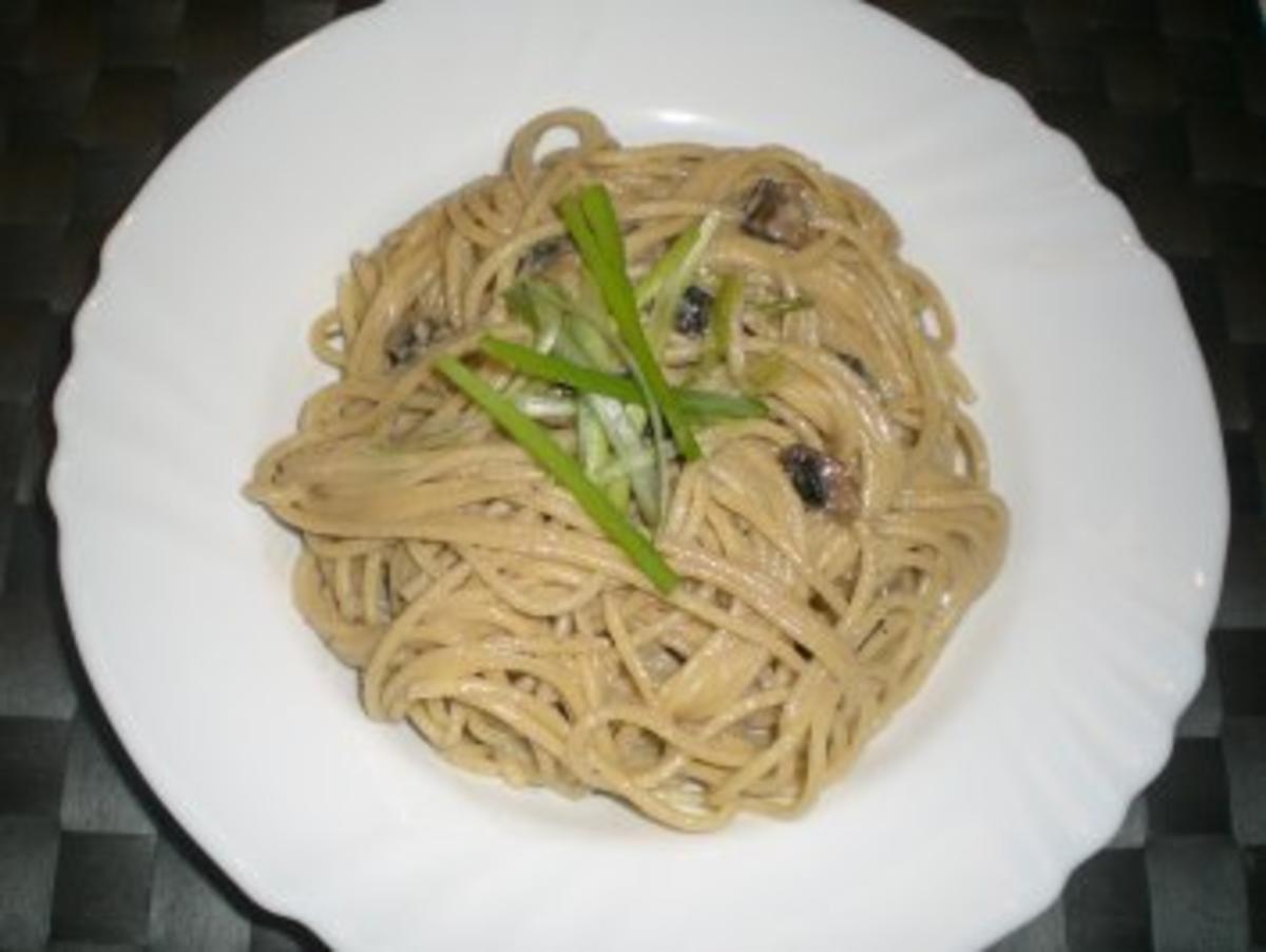 Pilz-Lauch Spaghetti - Rezept - Bild Nr. 6
