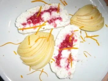 Ziegenkäse mit Ribisel Fullung - Rezept