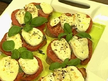 Ciabatta mit Mozzarella und Basilikum-Pesto - Rezept