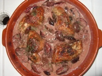 Rezept: Hühnchen mit Feigen Hühnchen mit Feigen - Rezept