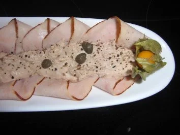 Tacchino Tonnato oder Vitello Tonnato mit Pute - Rezept