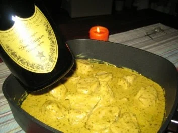 Senf-Schweinelende in Estragon-Weißweinsoße - Rezept - Bild Nr. 2