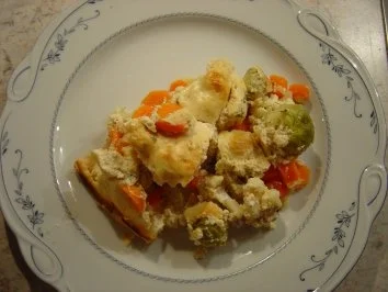 Gemüsetarte mit Käsesauce überbacken - Rezept - Bild Nr. 2