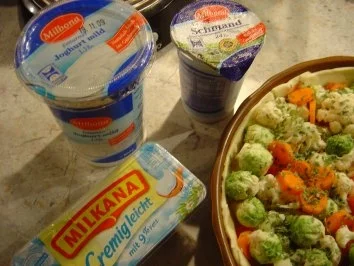 Gemüsetarte mit Käsesauce überbacken - Rezept - Bild Nr. 3