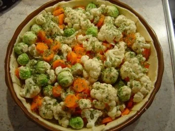 Gemüsetarte mit Käsesauce überbacken - Rezept - Bild Nr. 4