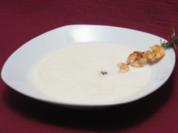 Senfschaumsuppe mit Gambas - Rezept