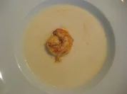Parmesan-Trüffelsuppe mit Scampi - Rezept