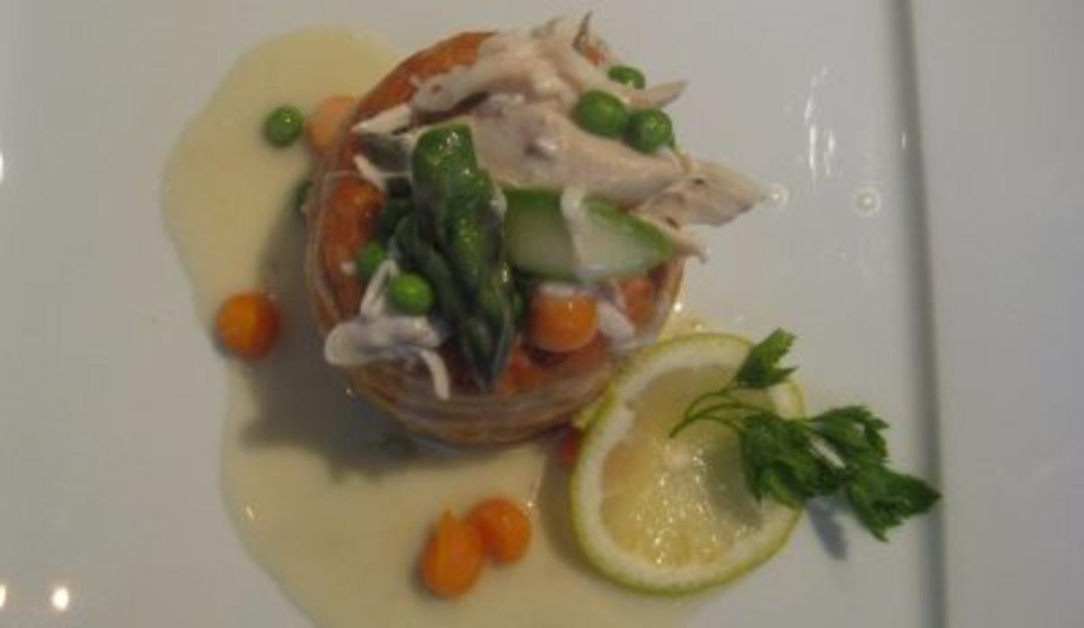 Hühnerfrikassee in Blätterteigpasteten - Rezept - kochbar.de