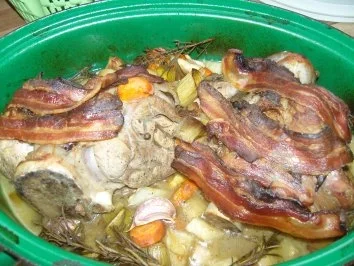 Geschmorte Kalbshaxe - Rezept