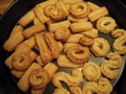 Rezept: Spritzgebäck, mit Schmalz und Butter gebacken Spritzgebäck, mit Schmalz und Butter gebacken - Rezept