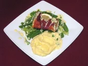 Zanderfilet im Pancettamantel - Rezept