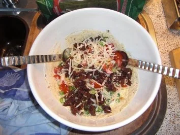 Rezept: Italienischer Nudelsalat mit Ricotta-Dressing Bild Nr. 3 Italienischer Nudelsalat mit Ricotta-Dressing - Rezept - Bild Nr. 3