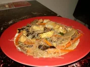 Asiatische Rindfleischpfanne mit Pilzen - Rezept